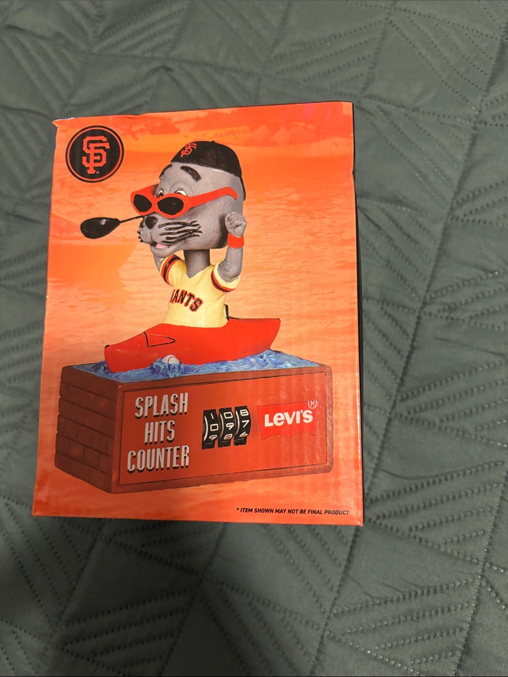 Lou Seal Bobblehead Giants Mascot Splash Hits Counter